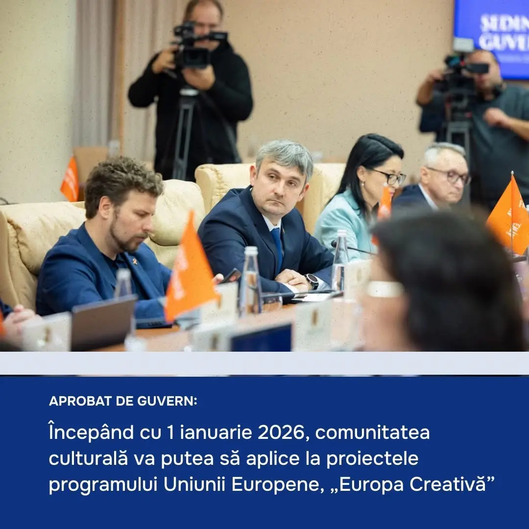 The Executive approved the accession of the Republic of Moldova to the “Creative Europe” Program